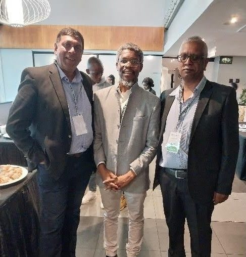 Left to right: Dr K Singh, Professor F Netswera and Dr R Nadar